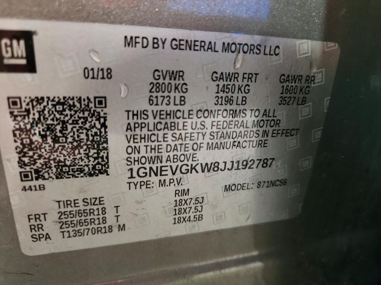 Chevrolet Traverse Lt