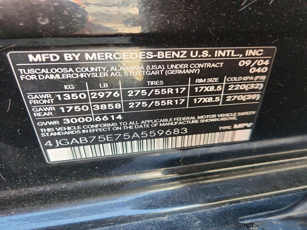 Mercedes-Benz M-Class 500