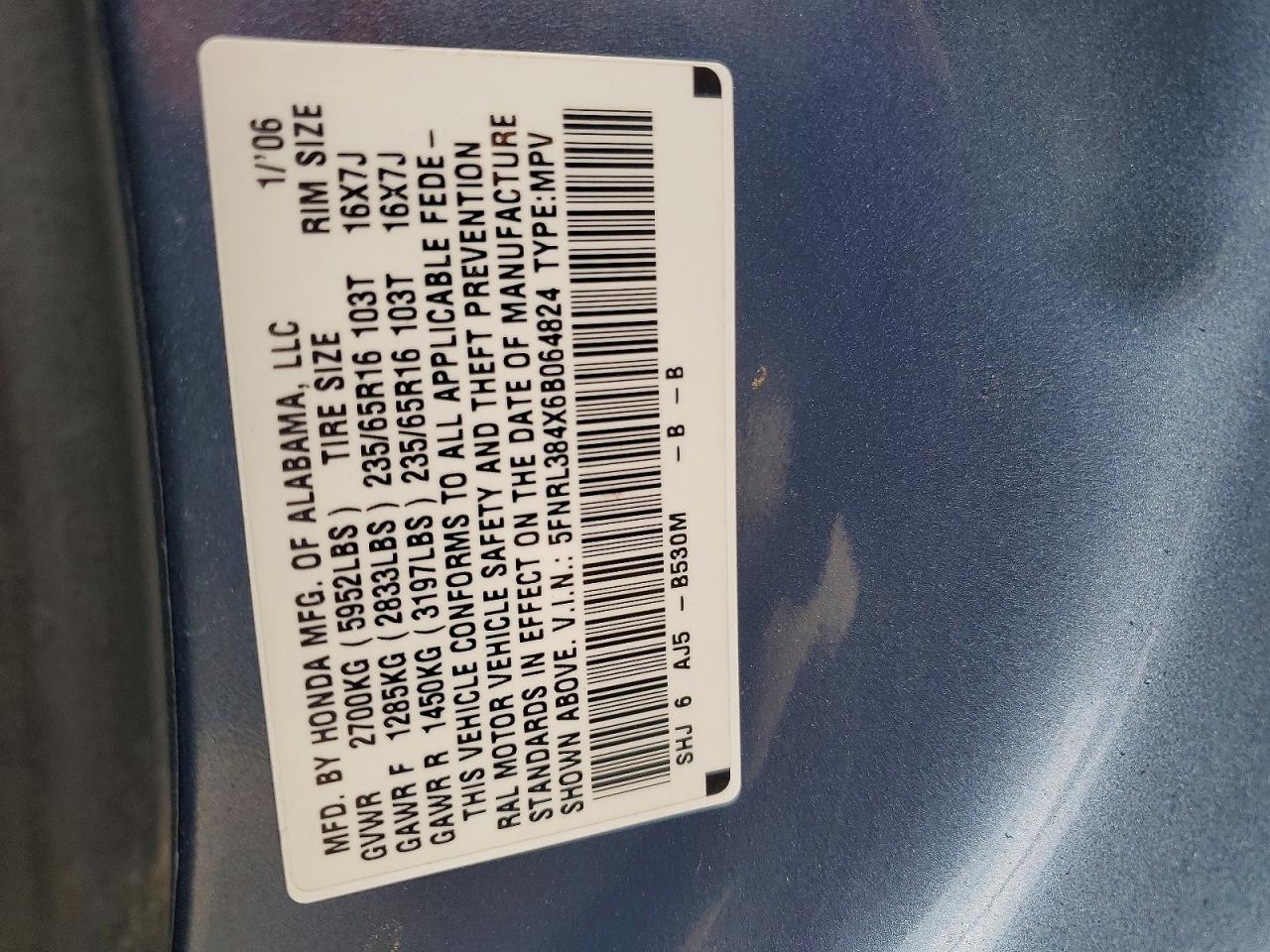 Honda Odyssey Ex