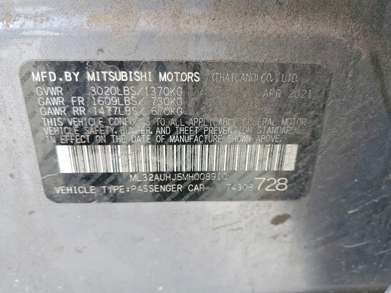 Mitsubishi Mirage Es