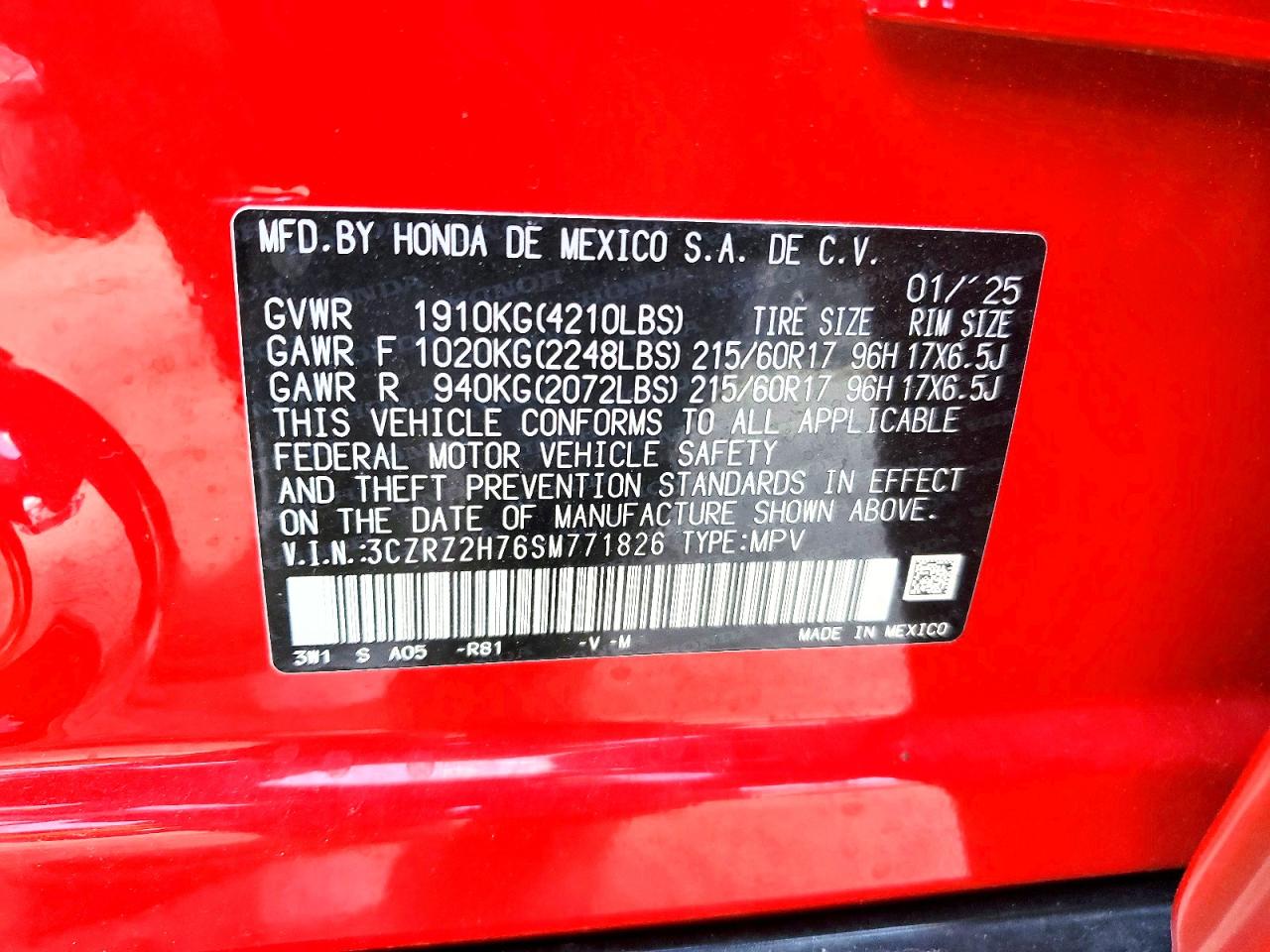 Honda HR-V Exl
