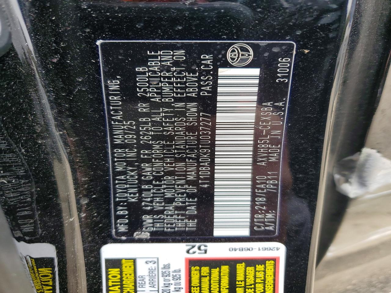 Toyota Camry Se