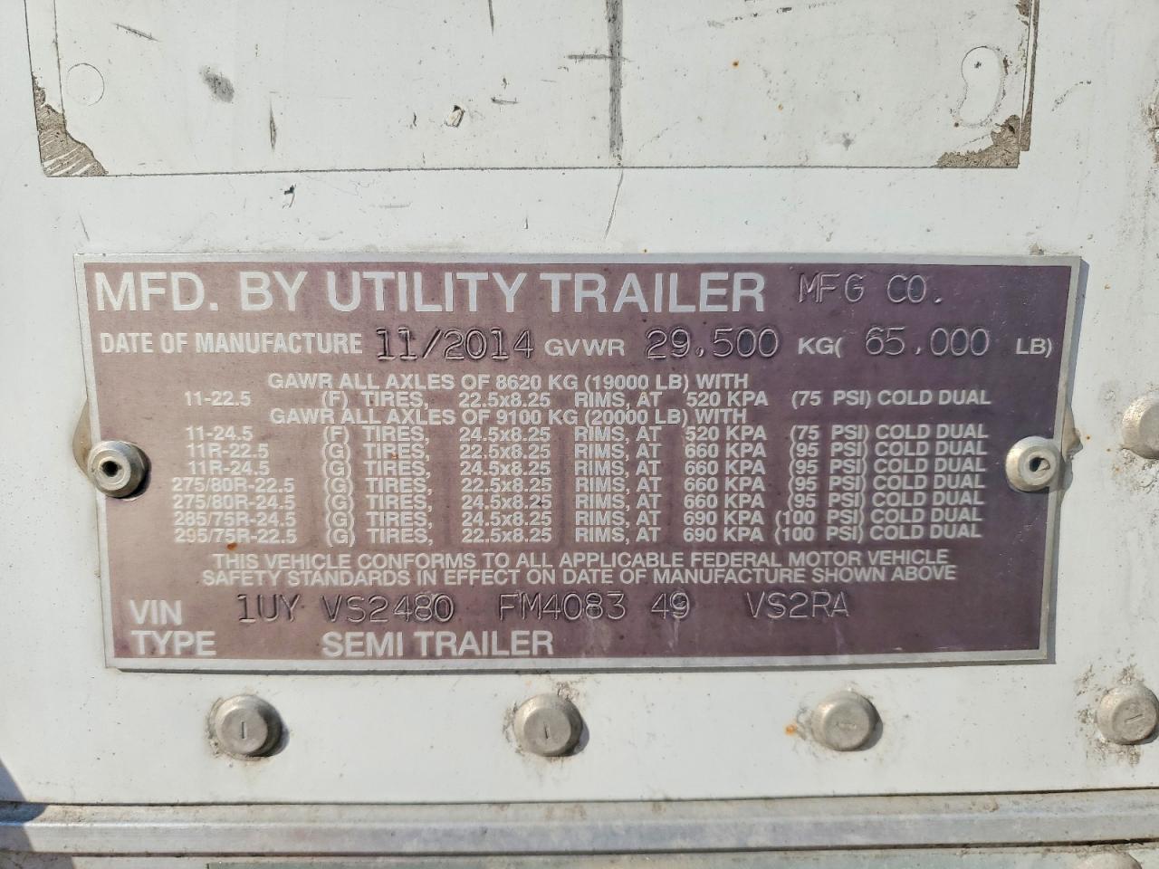 Utility Trailer Dry Van