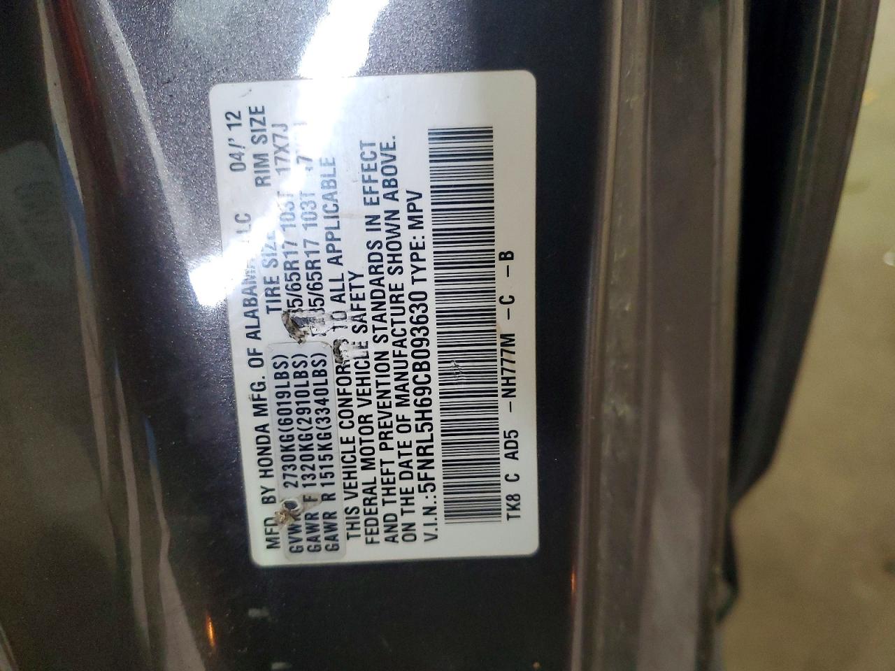 Honda Odyssey Exl