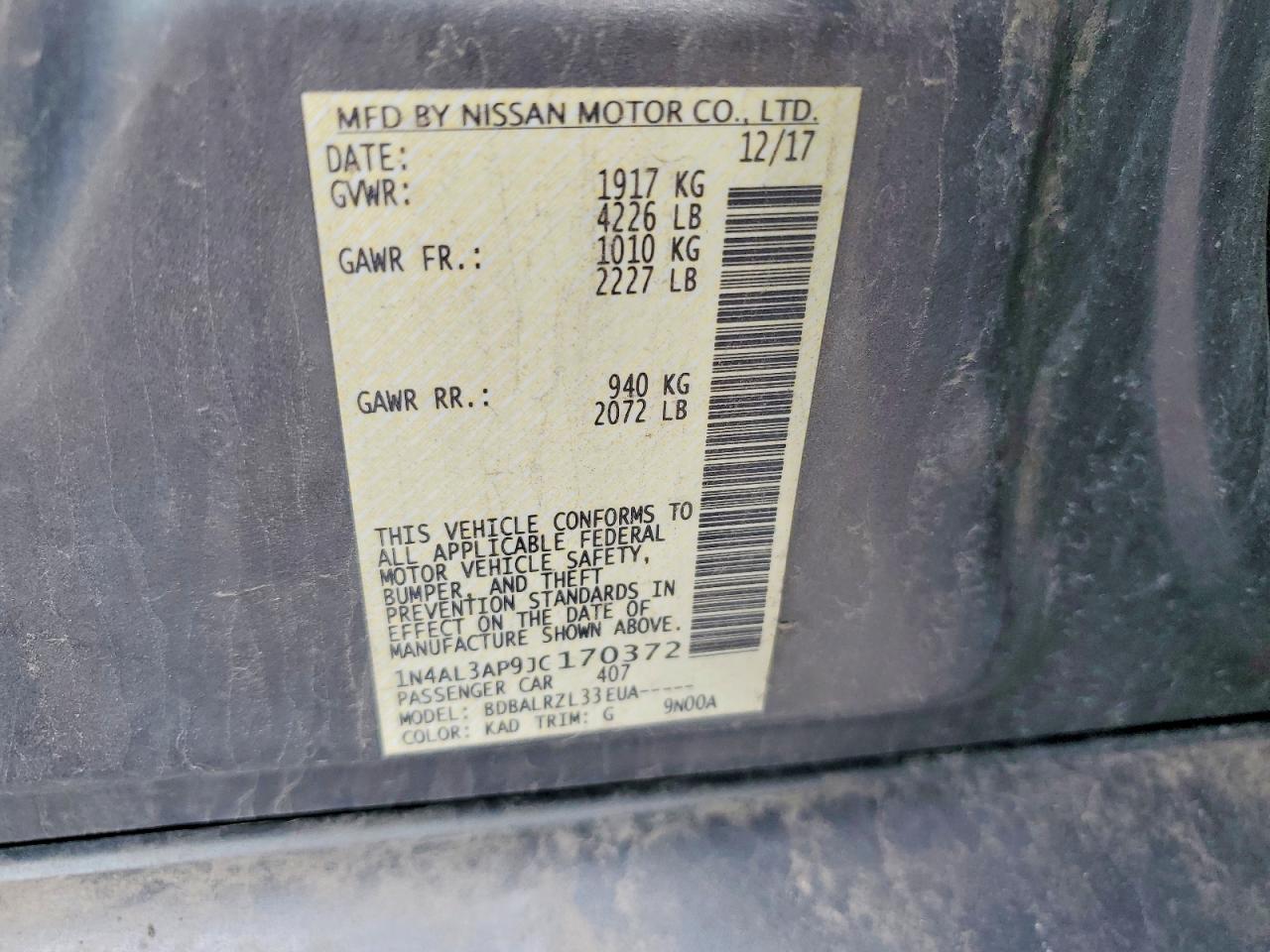 Nissan Altima 2.5 Sl