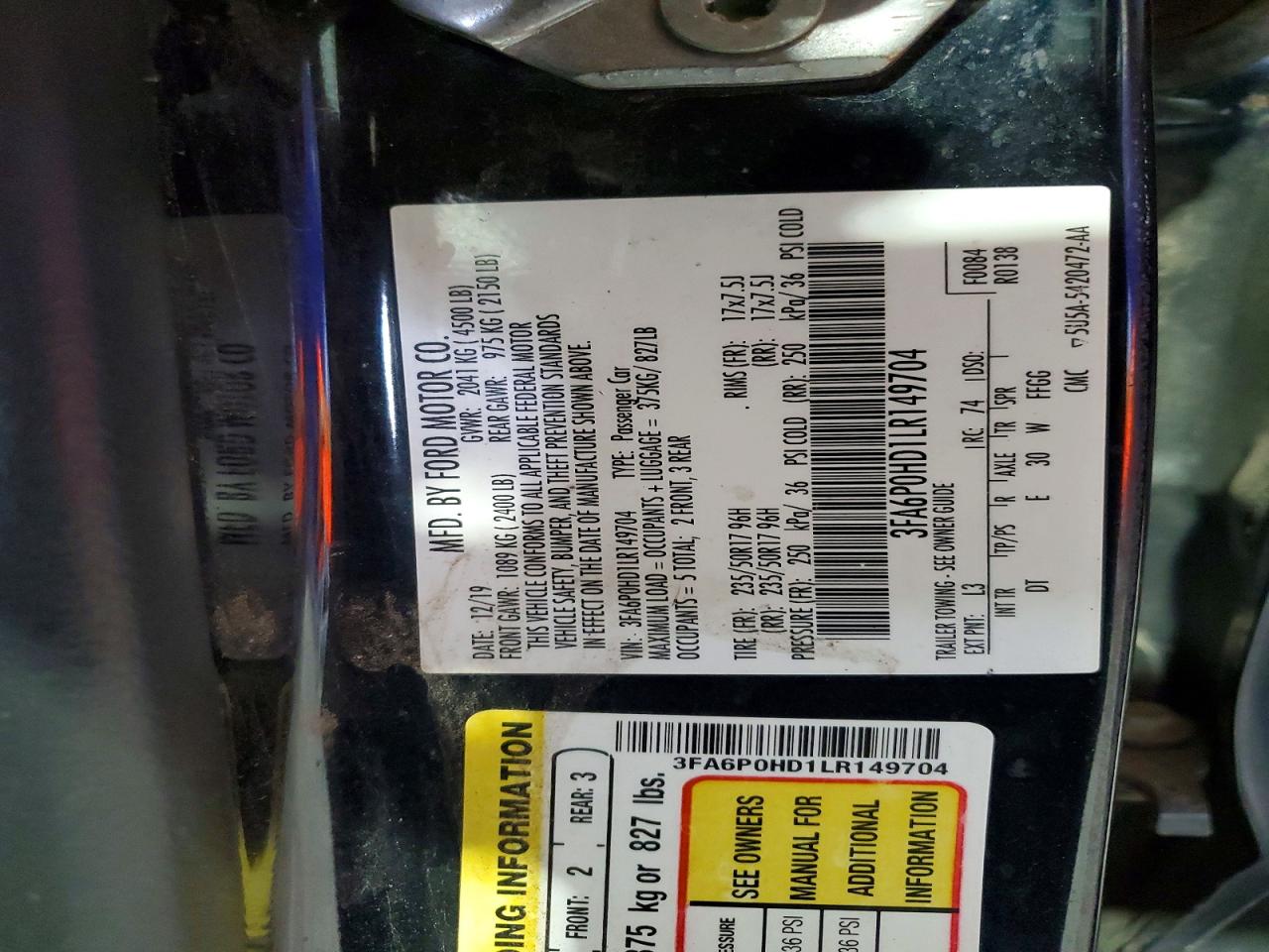 Ford Fusion Se