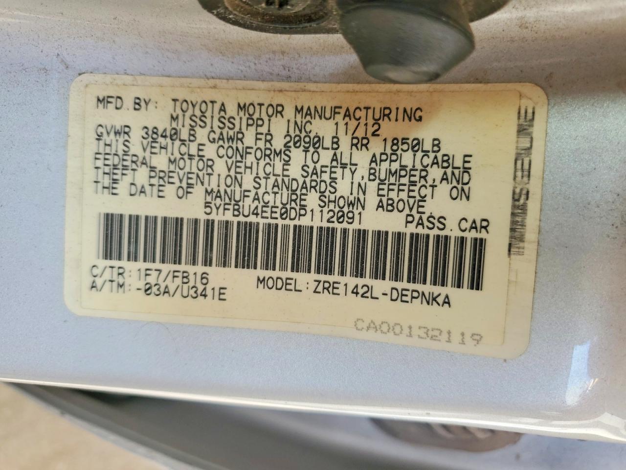Toyota Corolla Le