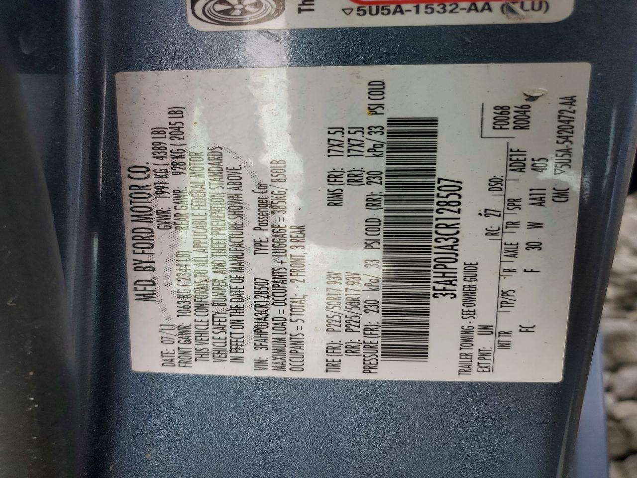 Ford Fusion Sel