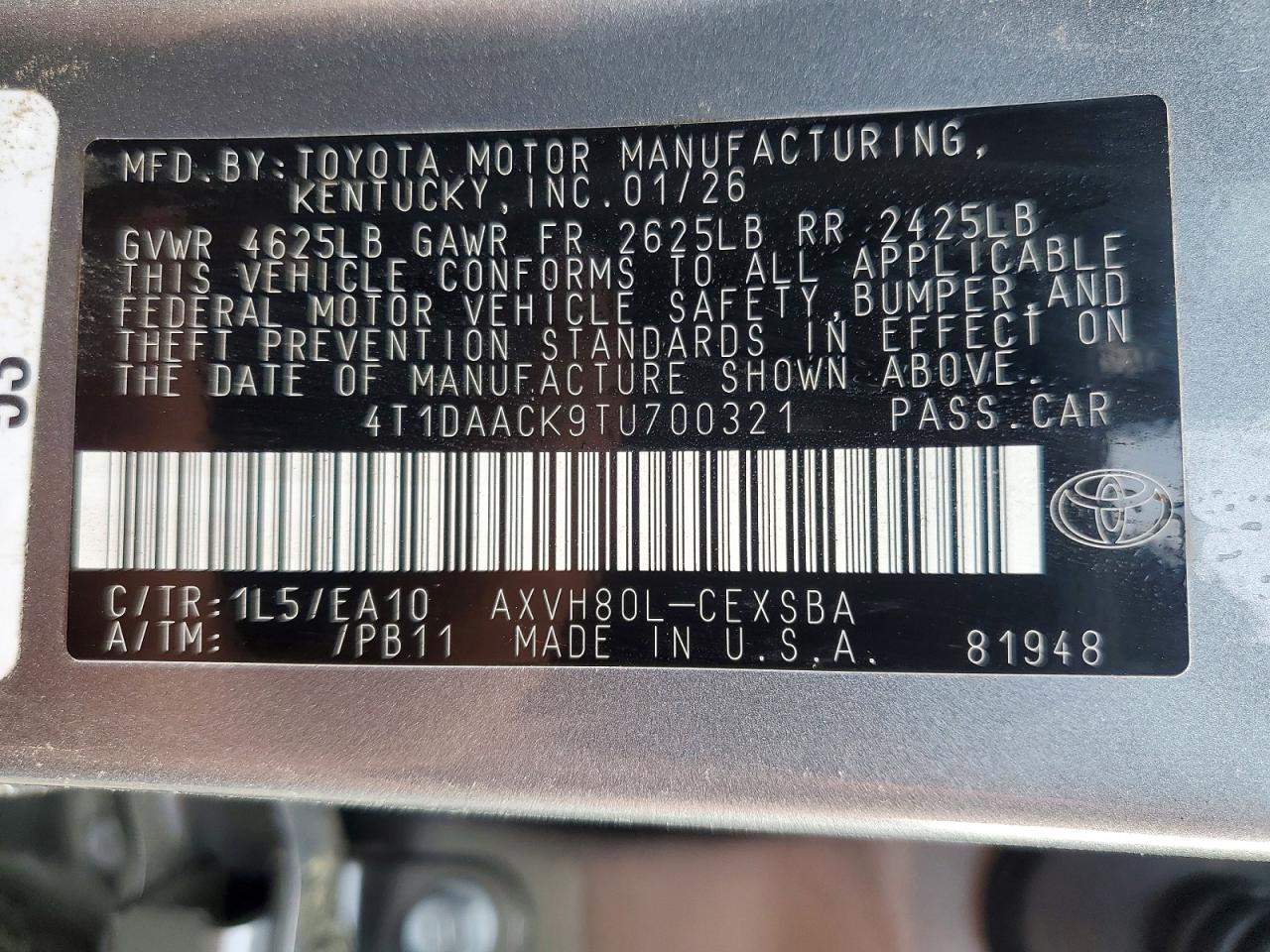 Toyota Camry Se