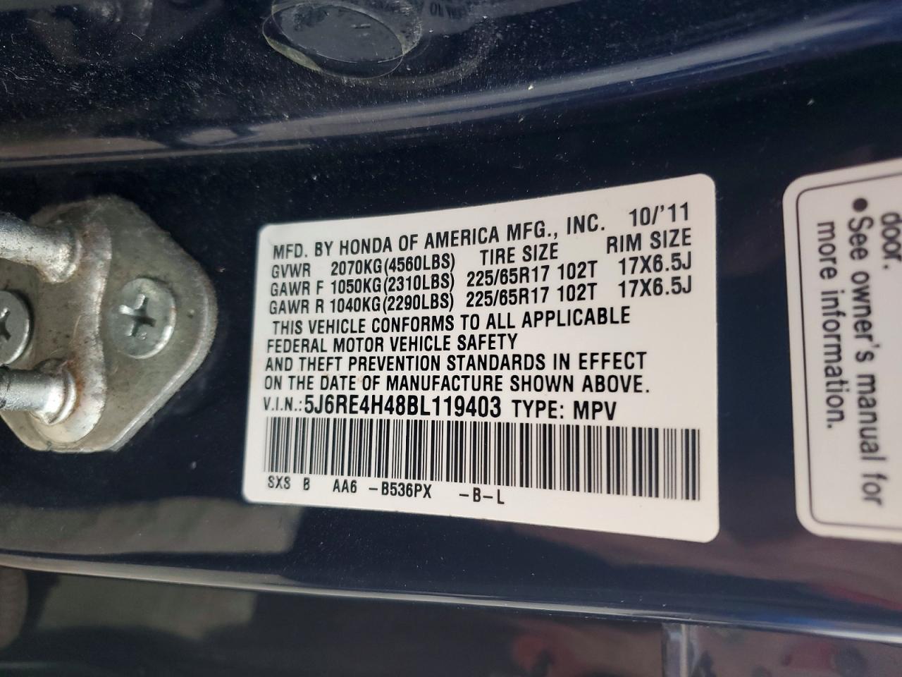 Honda Crv Se