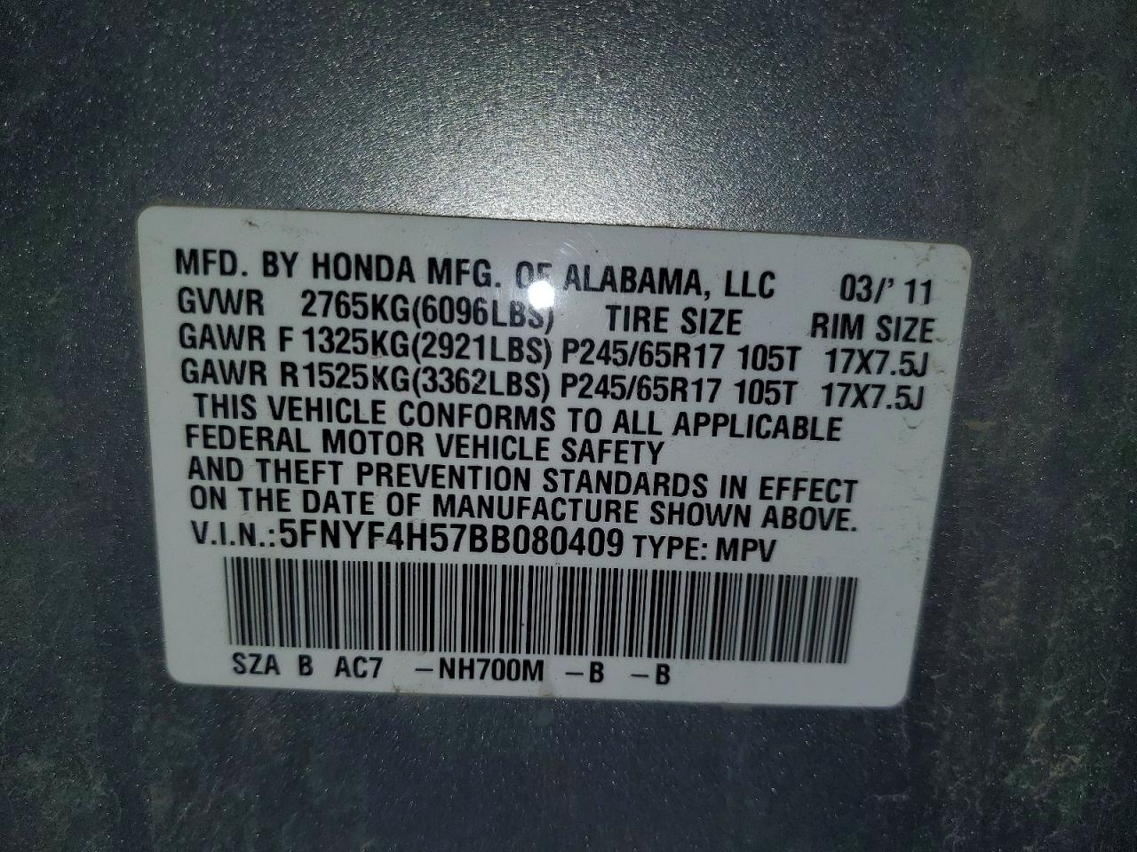 Honda Pilot Exl