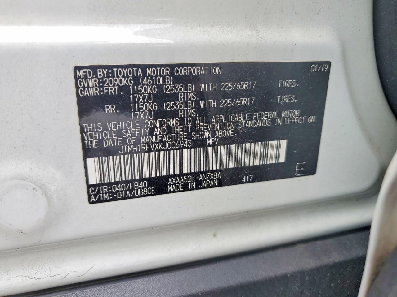 Toyota RAV4 Le