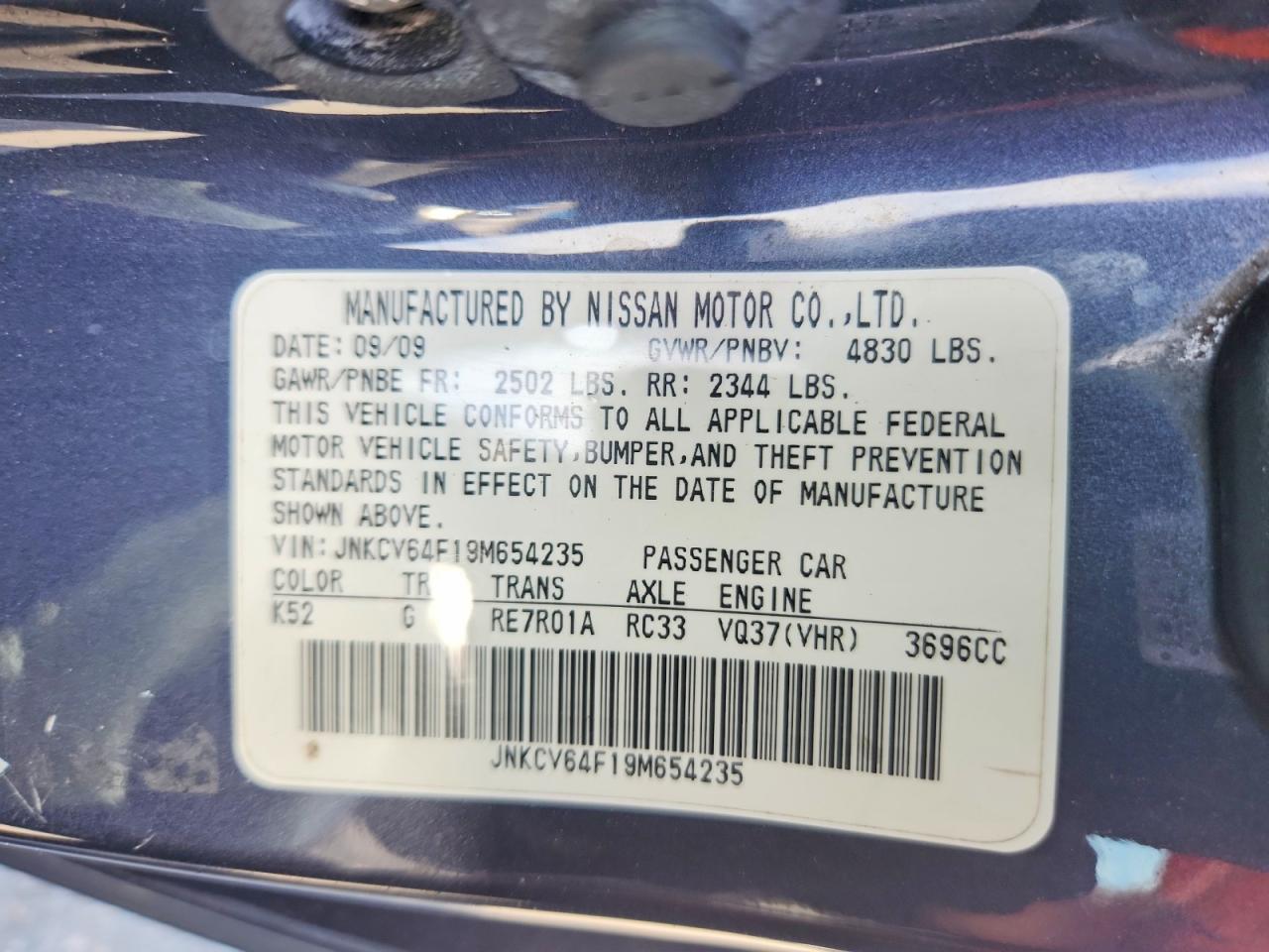 INFINITI G37 X