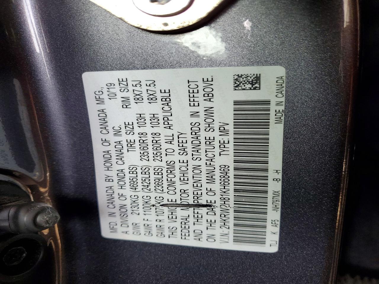 Honda Crv Exl