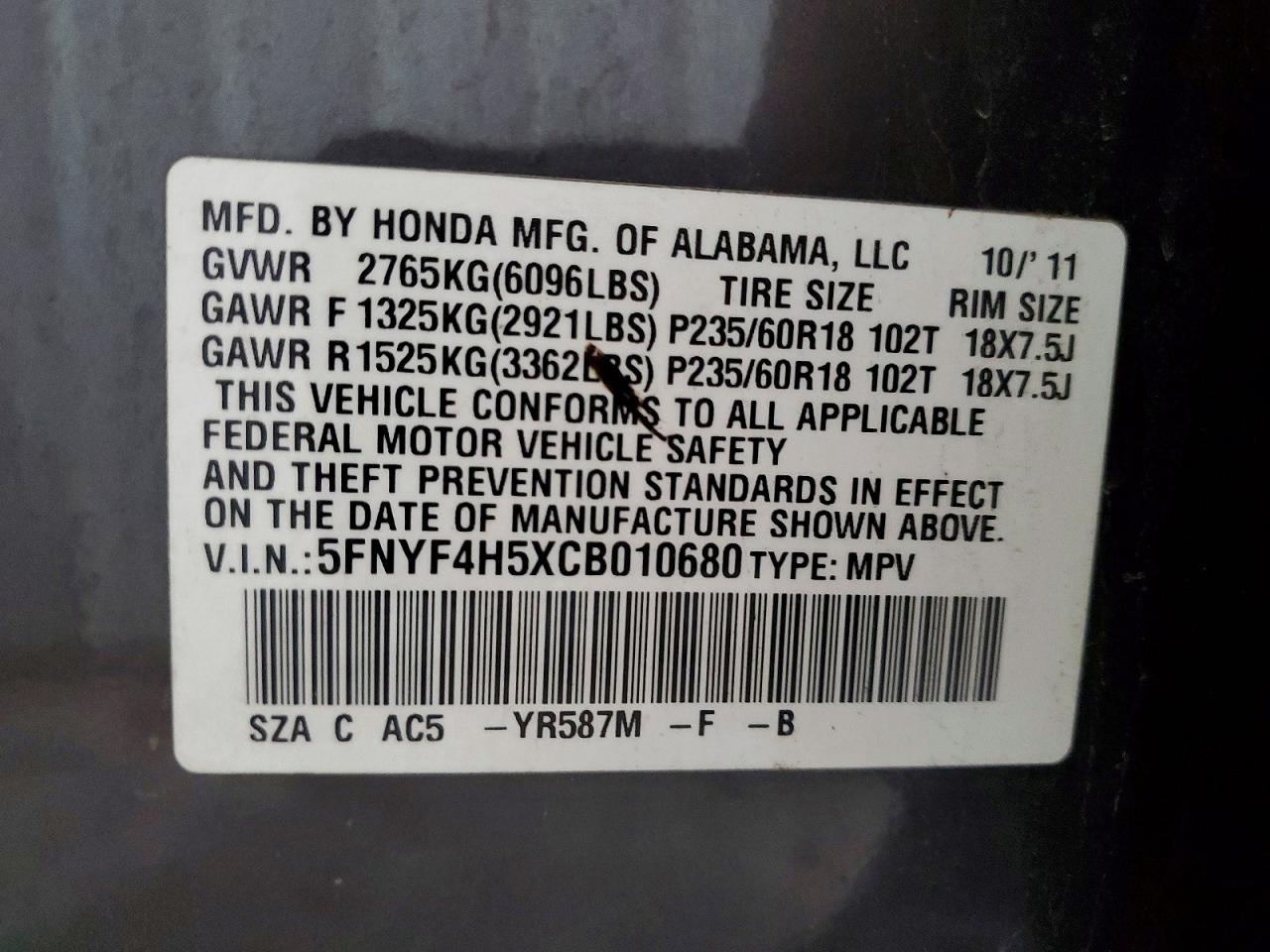 Honda Pilot Exl