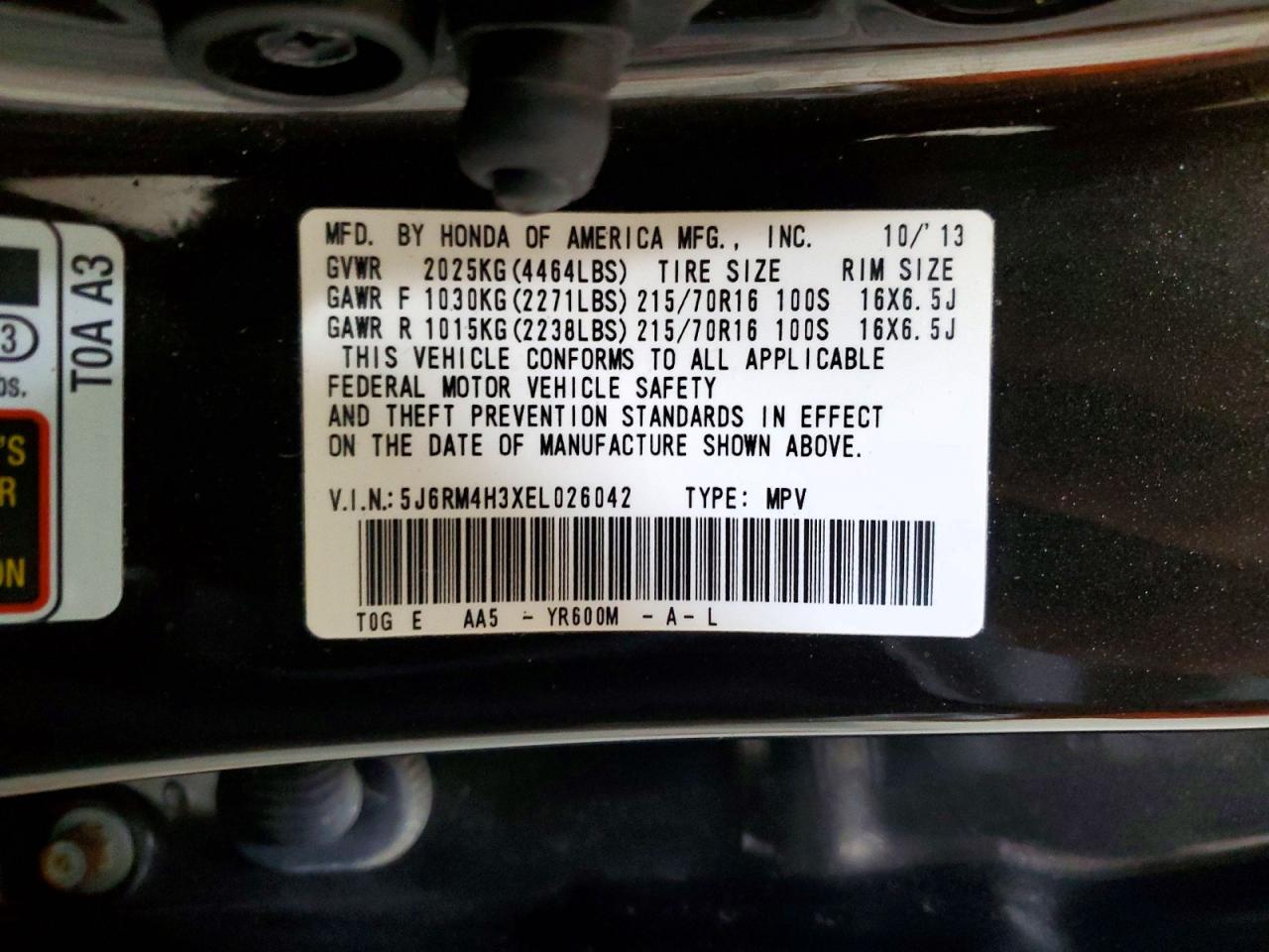 Honda Crv Lx