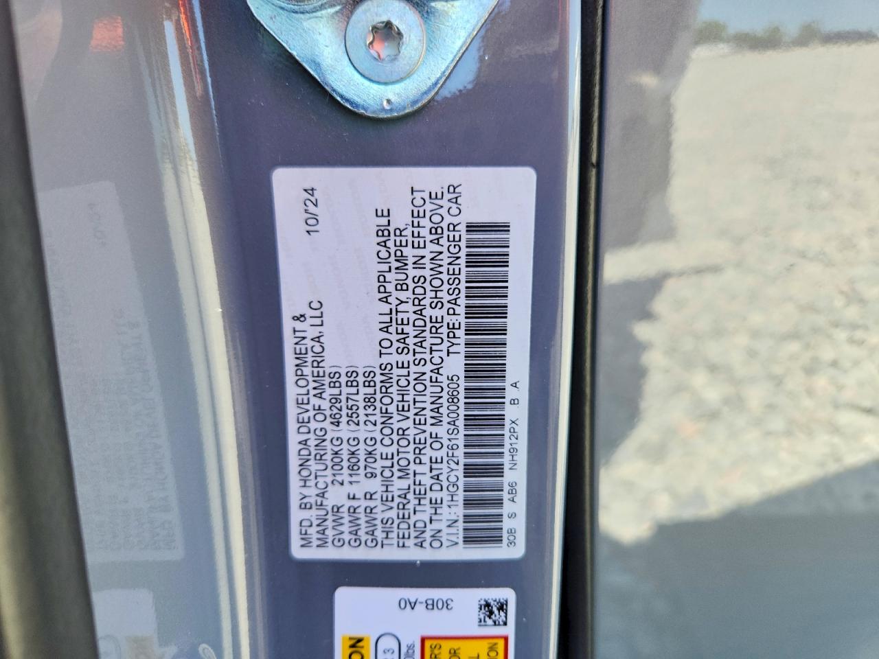 Honda Accord Hybrid Exl