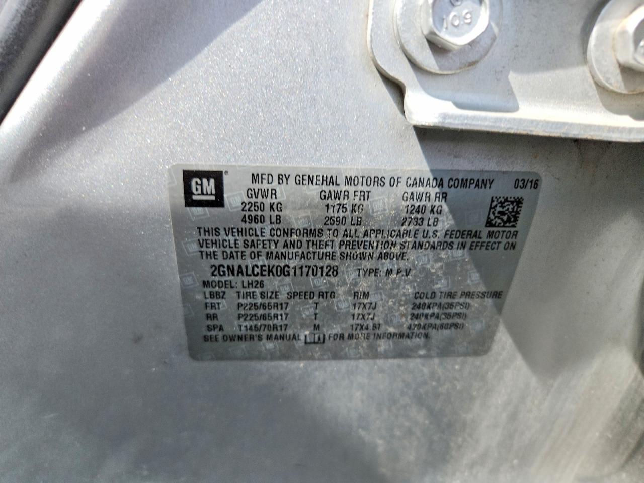 Chevrolet Equinox Lt