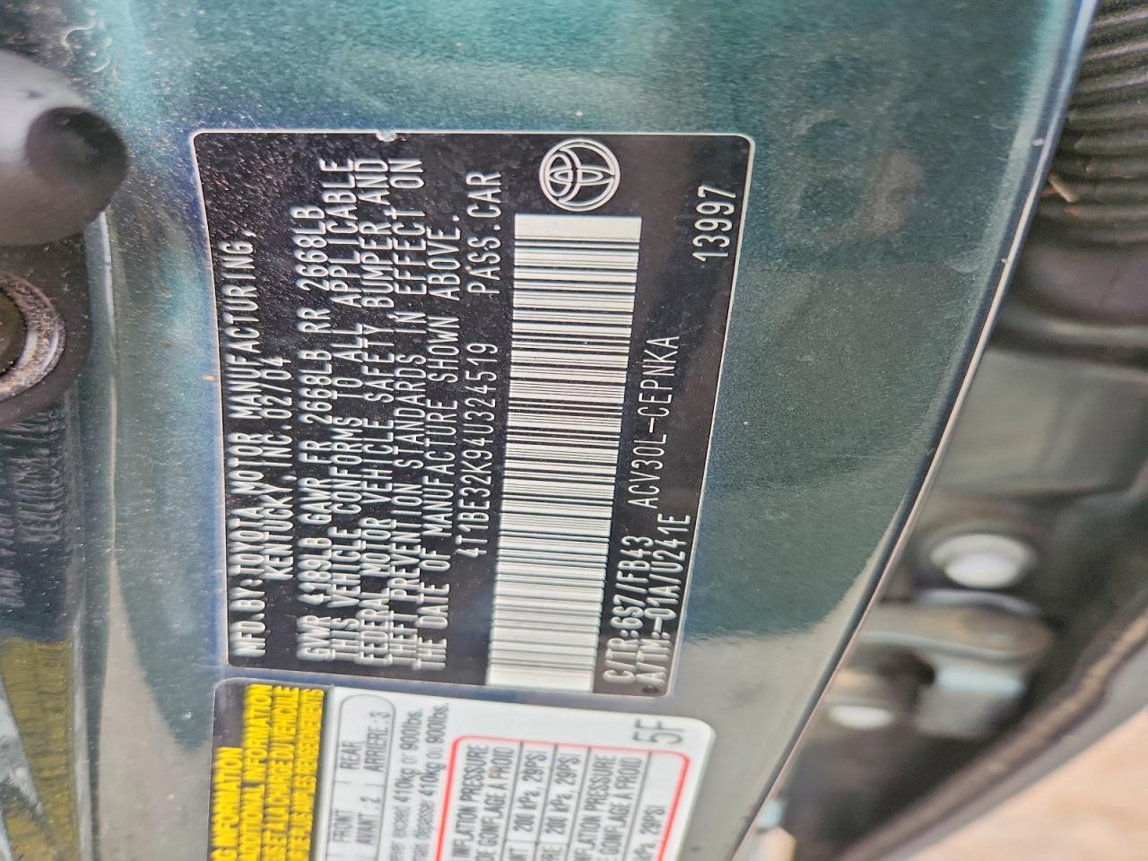 Toyota Camry Le