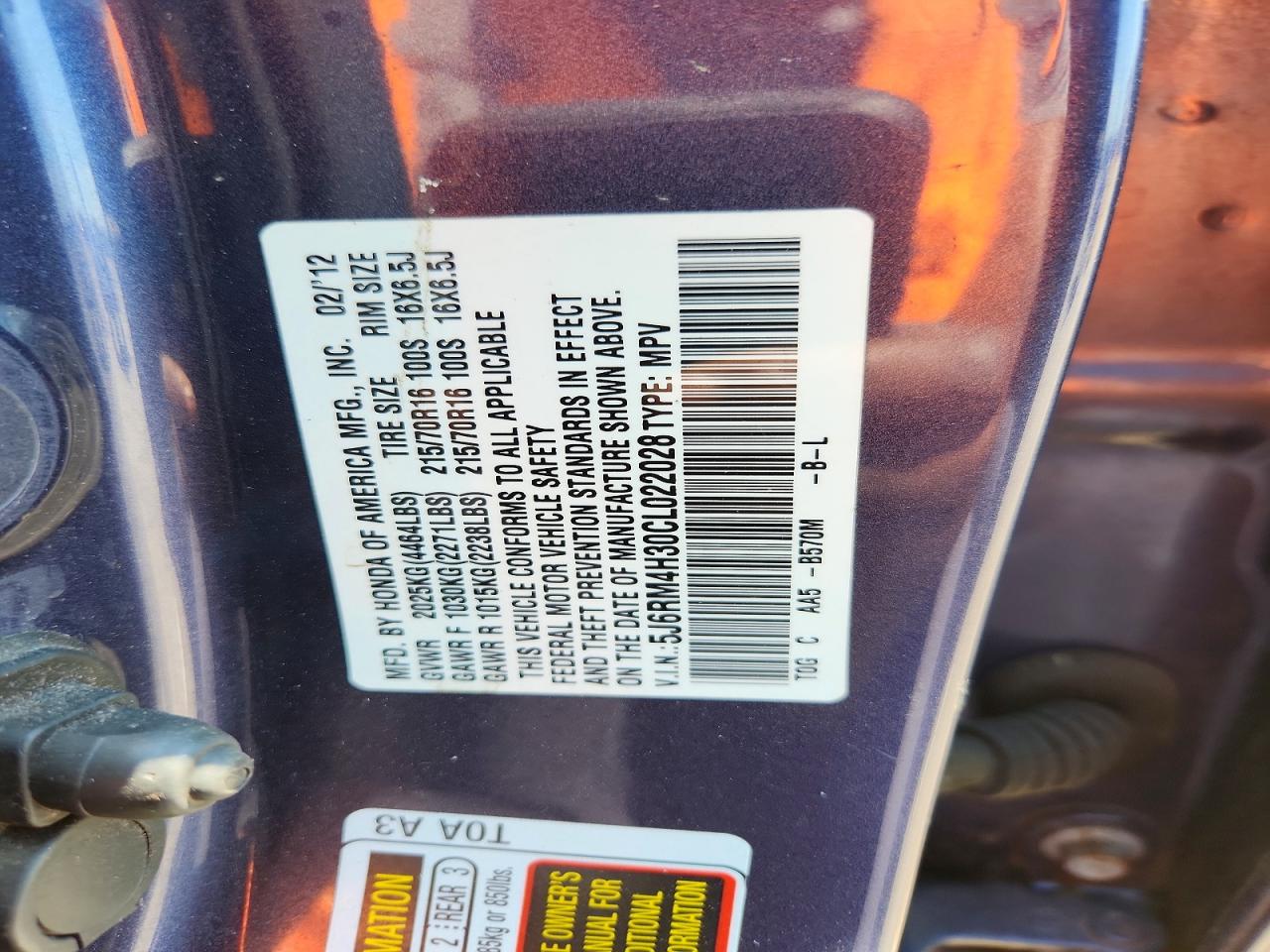 Honda Crv Lx