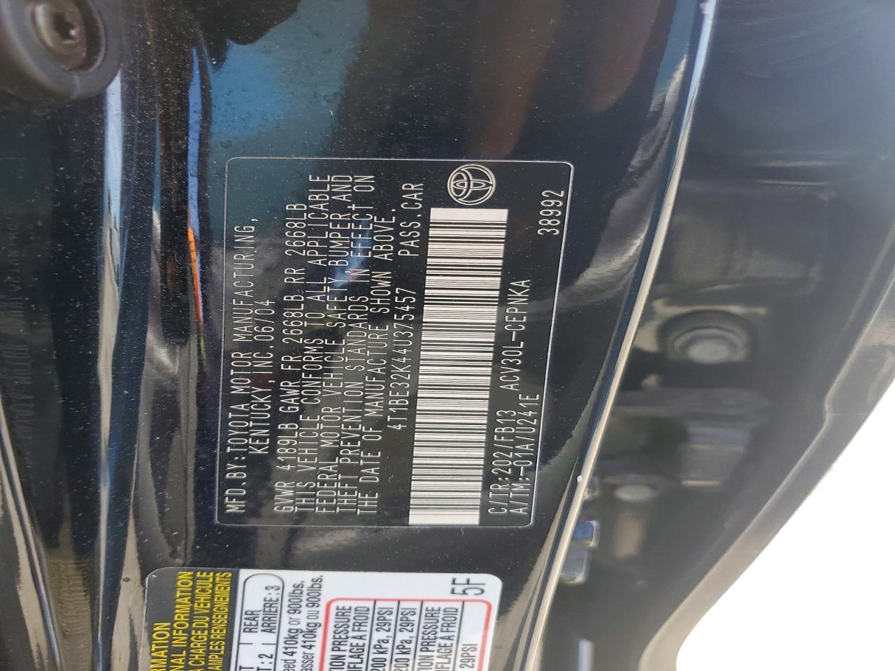 Toyota Camry Le