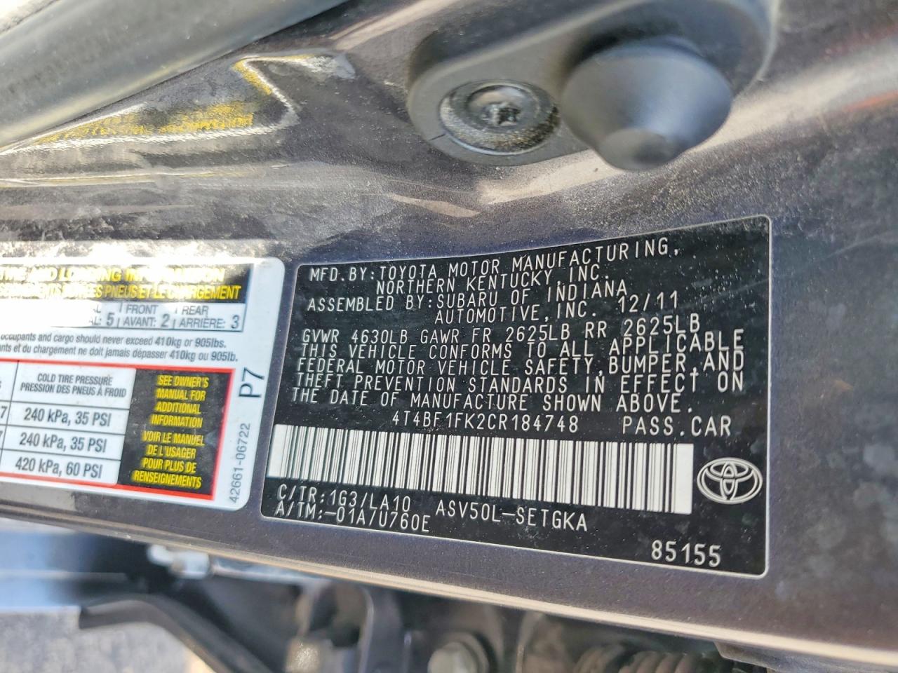 Toyota Camry Xle