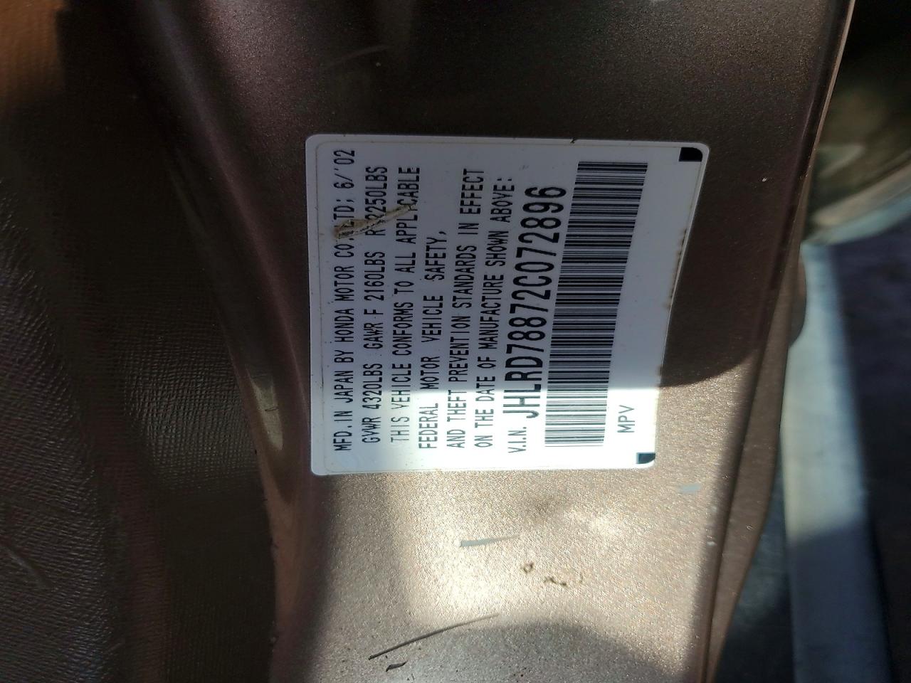 Honda Crv Ex