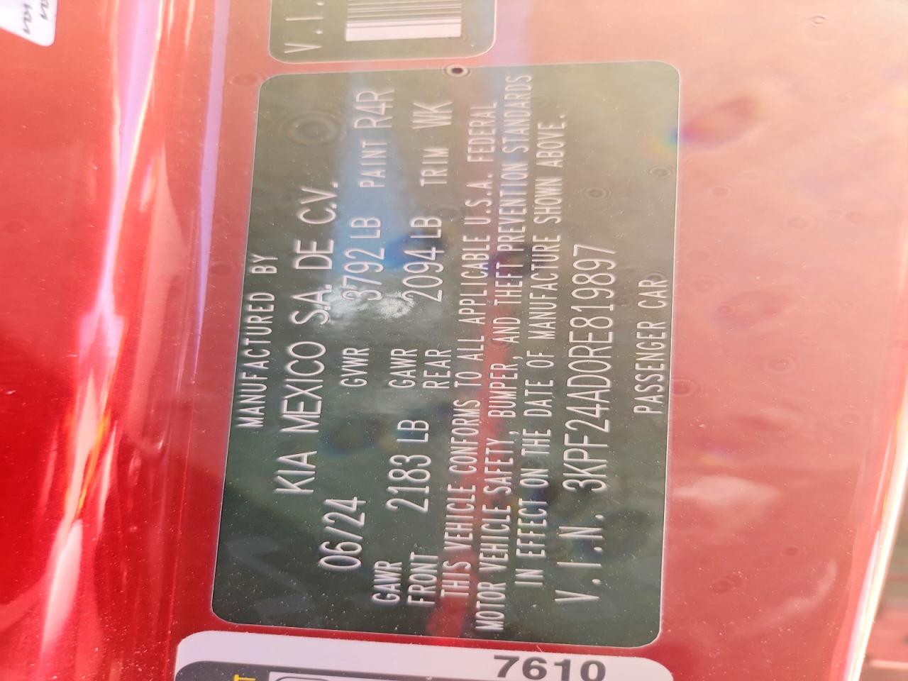 Kia Forte Lxs