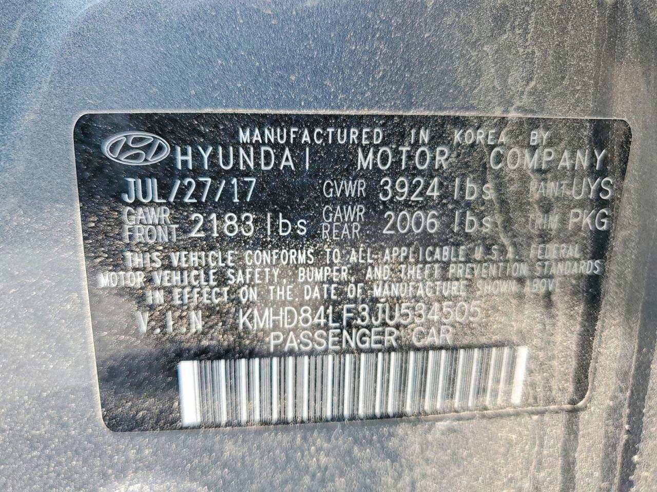 Hyundai ELANTRA Sel