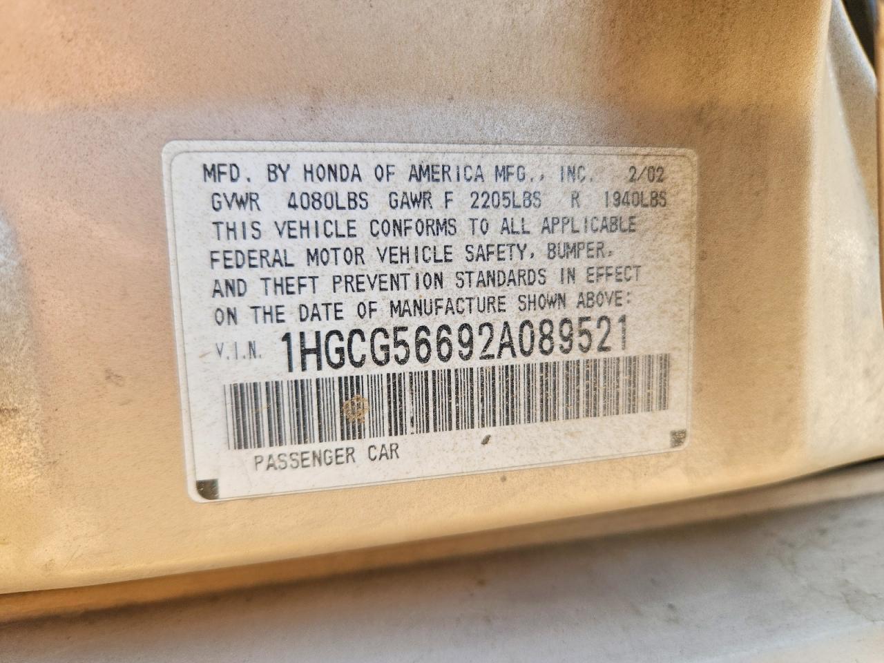 Honda Accord Ex