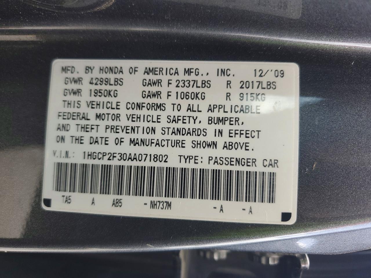 Honda Accord Lx