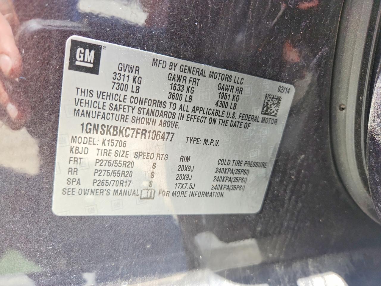 Chevrolet Tahoe K1500 Lt