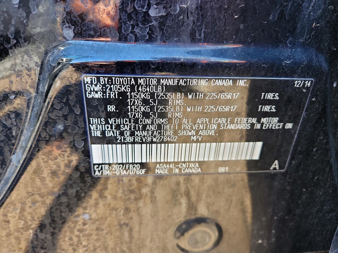 Toyota RAV4 Le