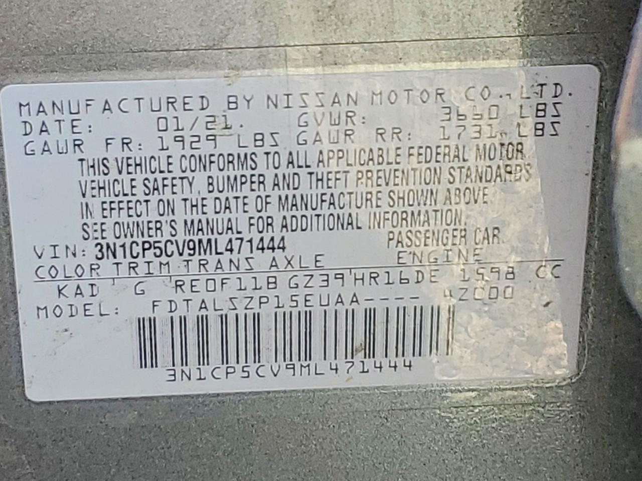 Nissan Kicks Sv