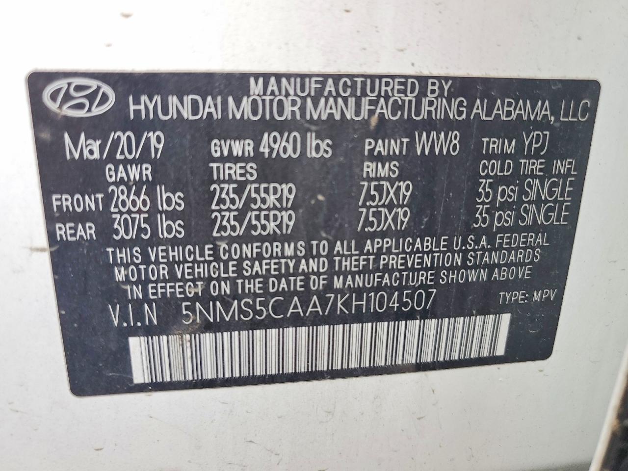 Hyundai SANTA FE Limited 2.0t