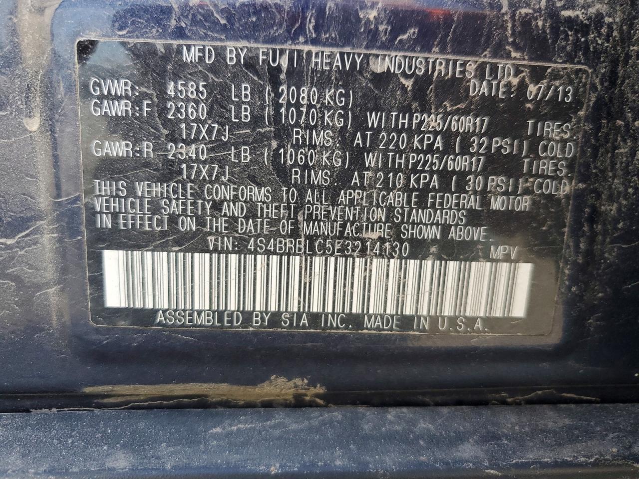 Subaru Outback 2.5i Limited