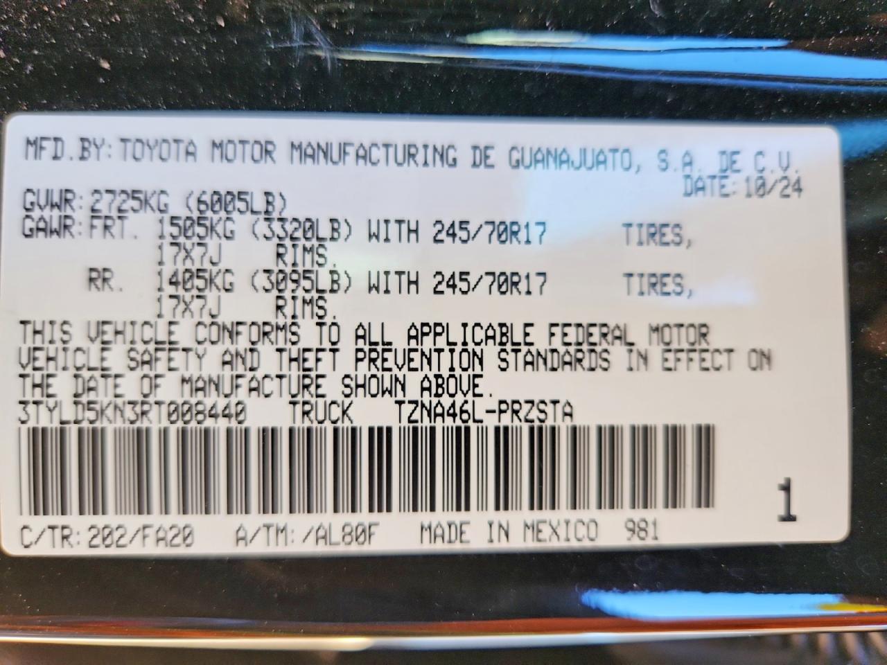 Toyota Tacoma Sr