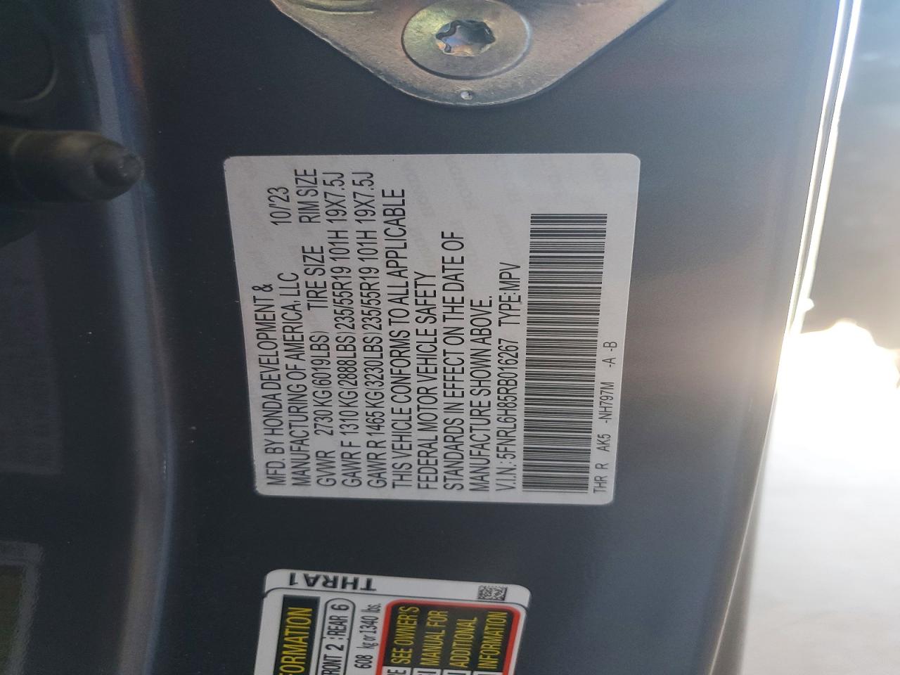Honda Odyssey Touring