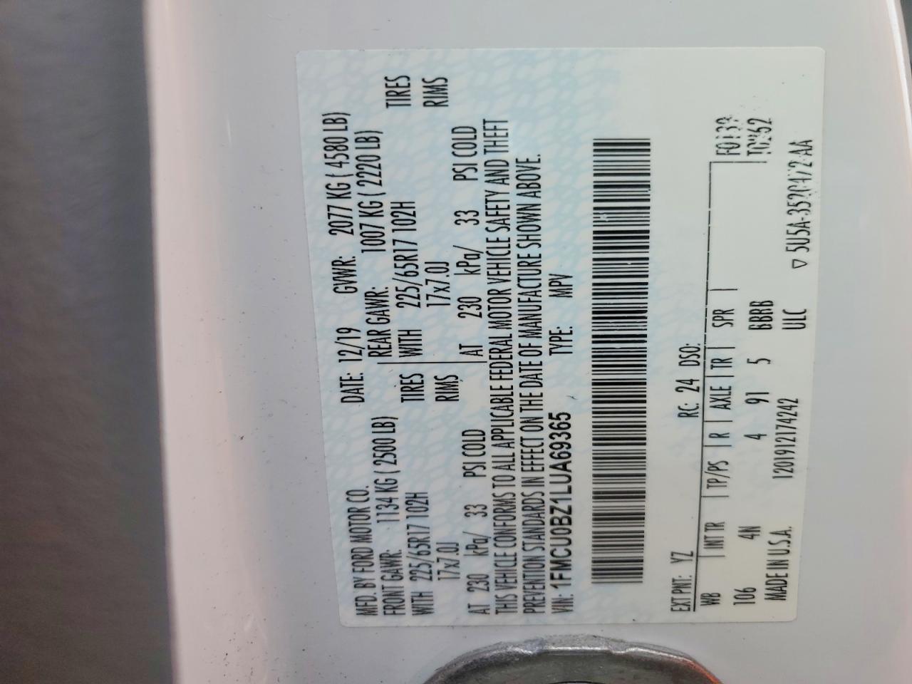 Ford Escape Se Sport