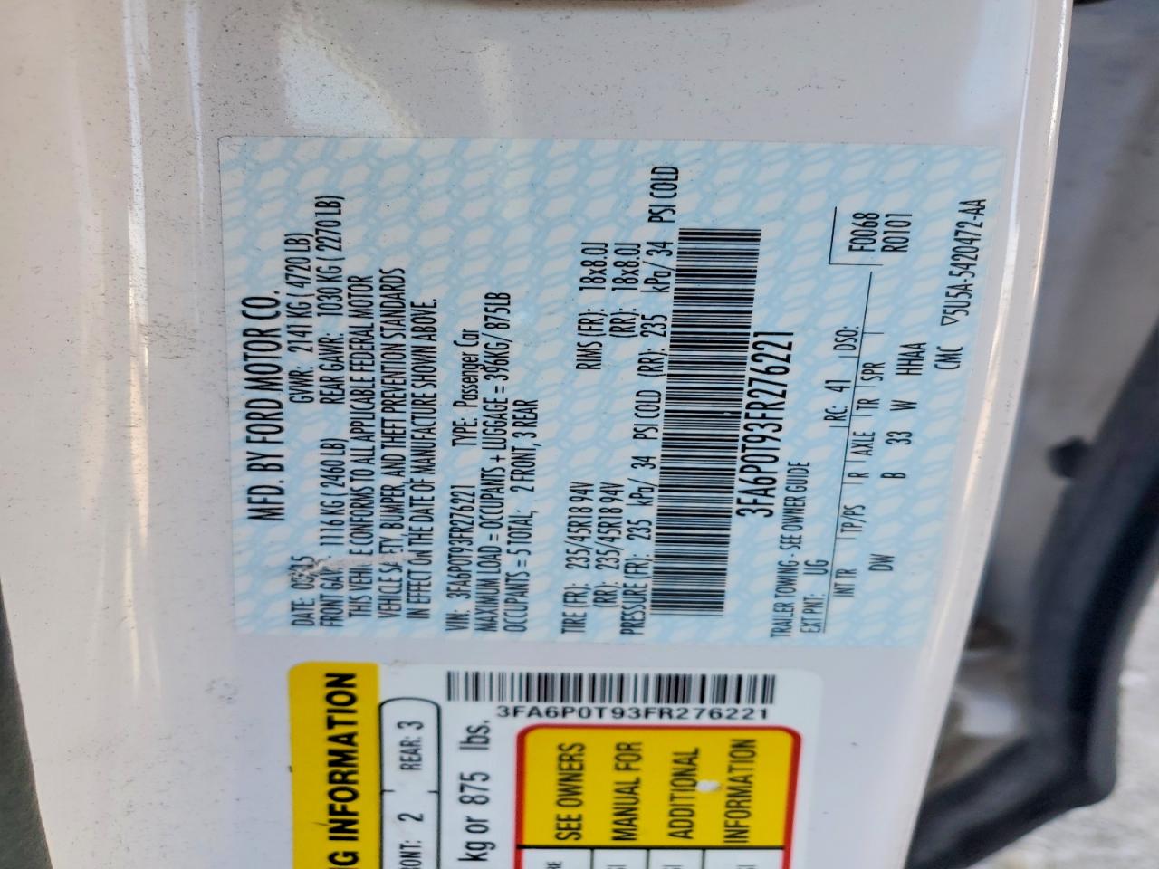 Ford Fusion Se
