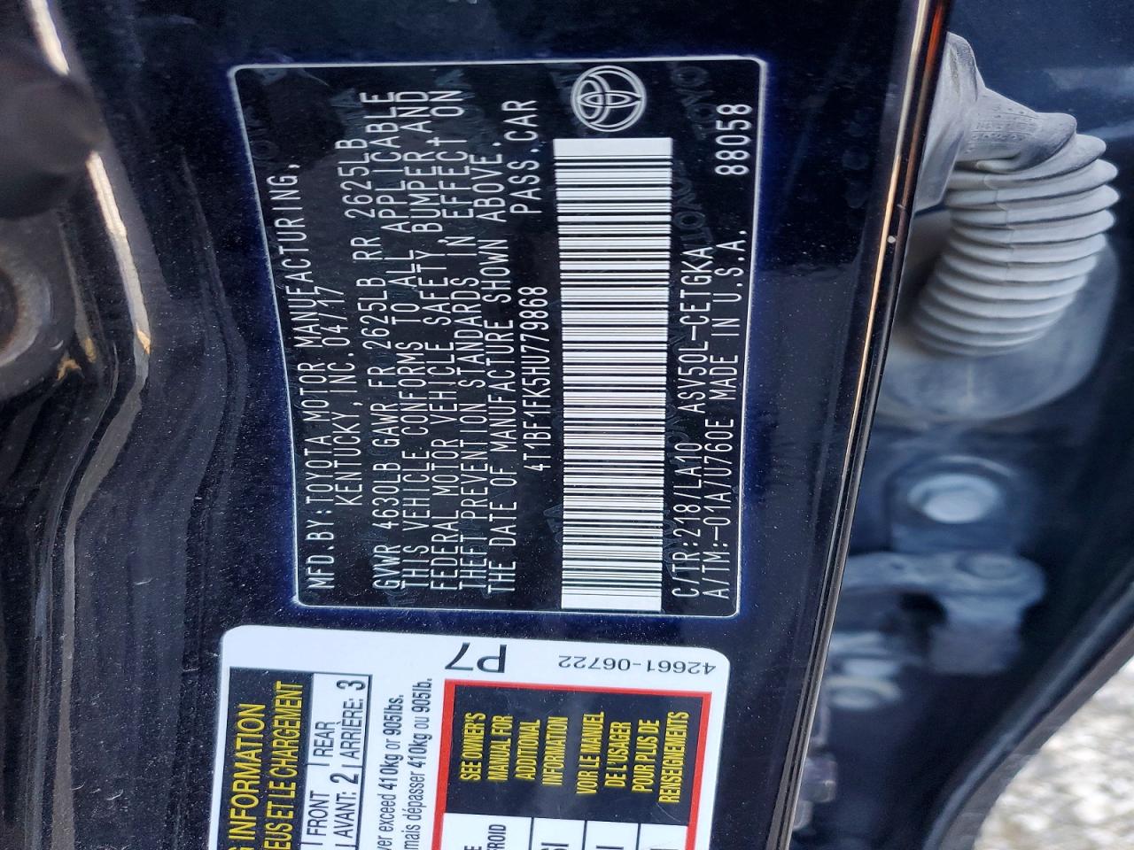 Toyota Camry Xle