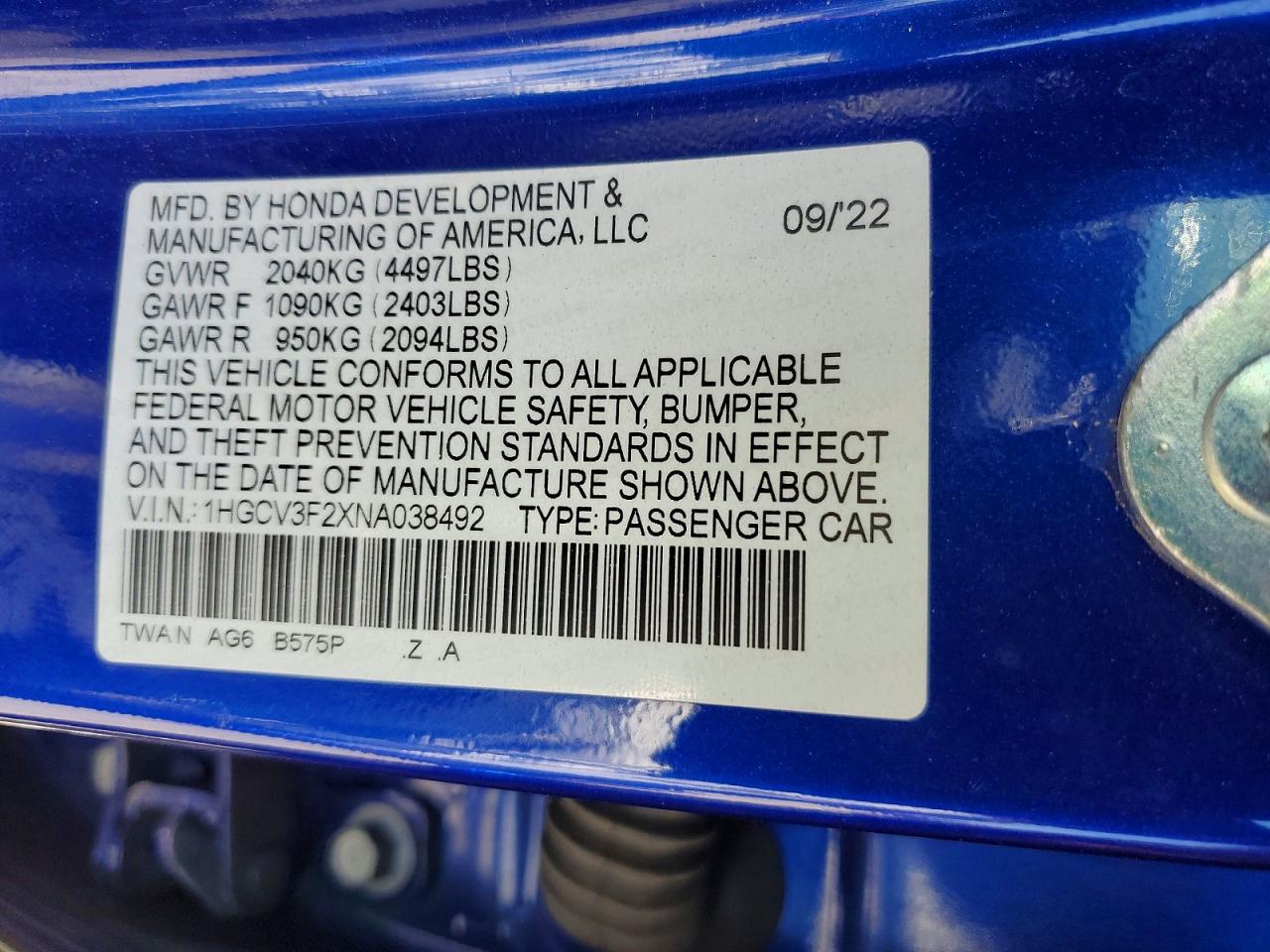 Honda Accord Hybrid Sport