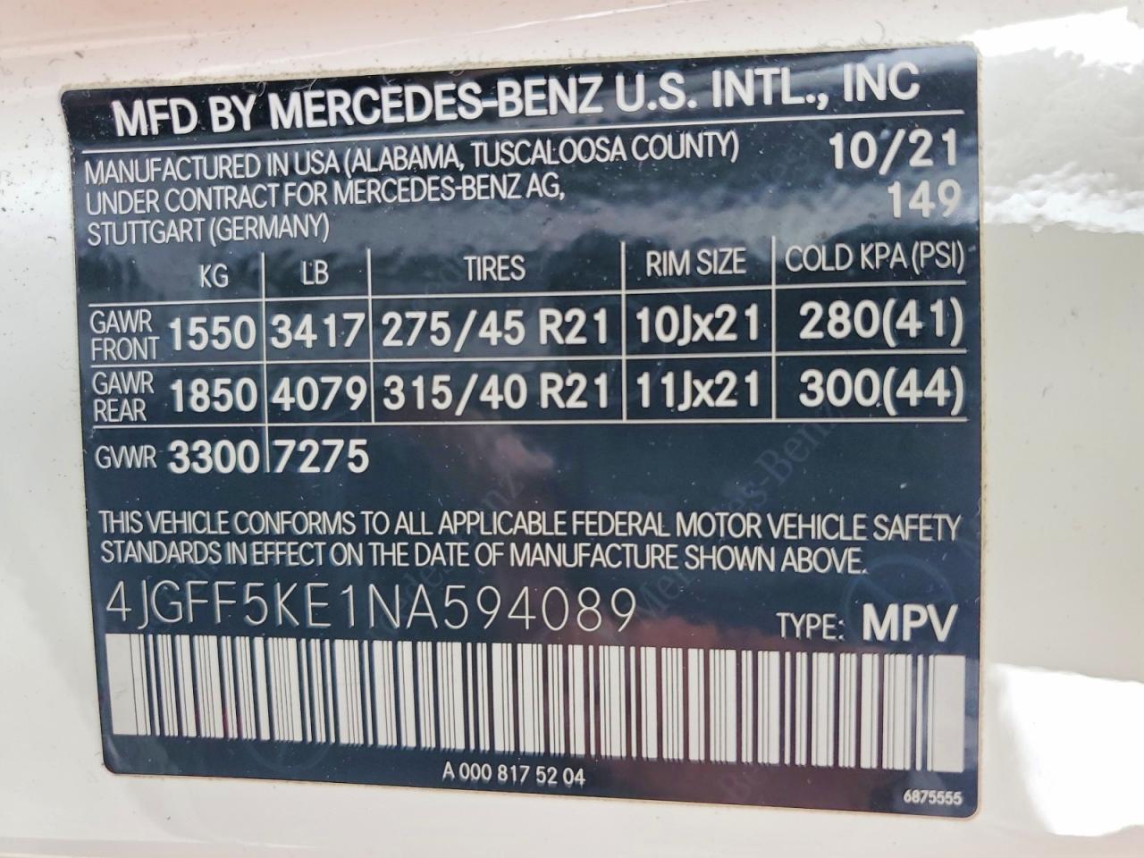 Mercedes-Benz Gls-class 450 4matic