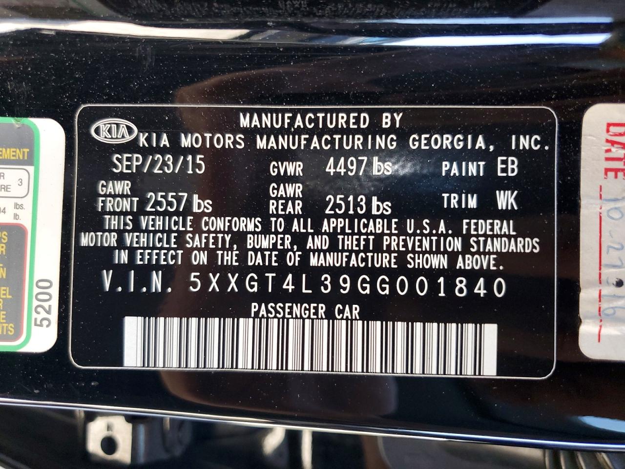 Kia Optima Lx