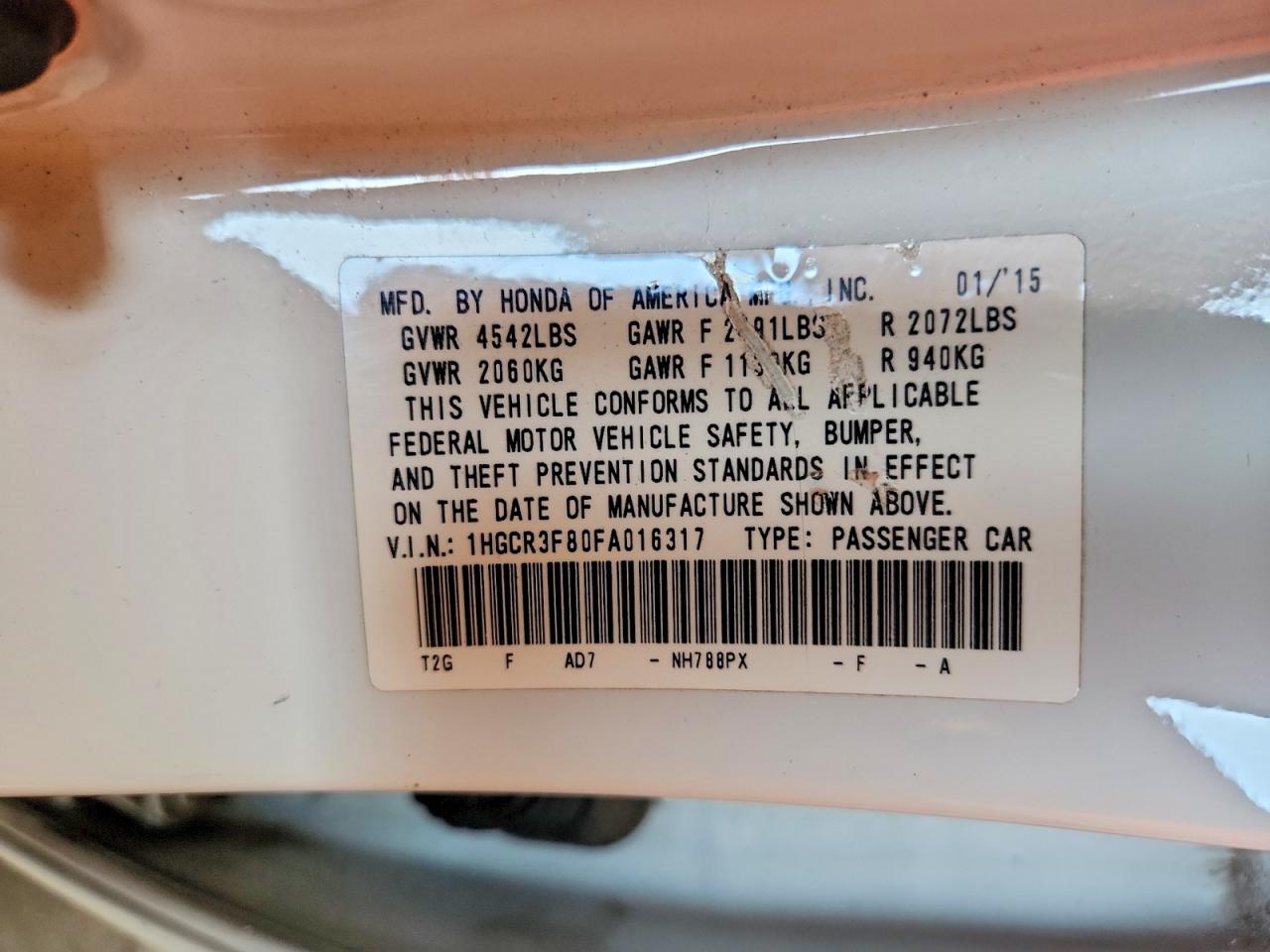 Honda Accord Exl