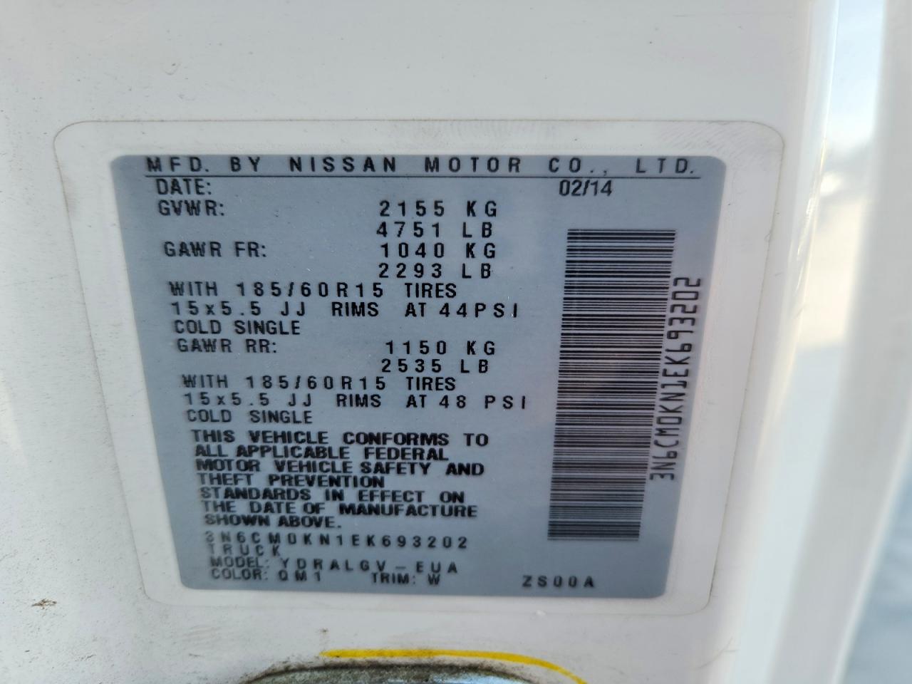 Nissan Nv Sv