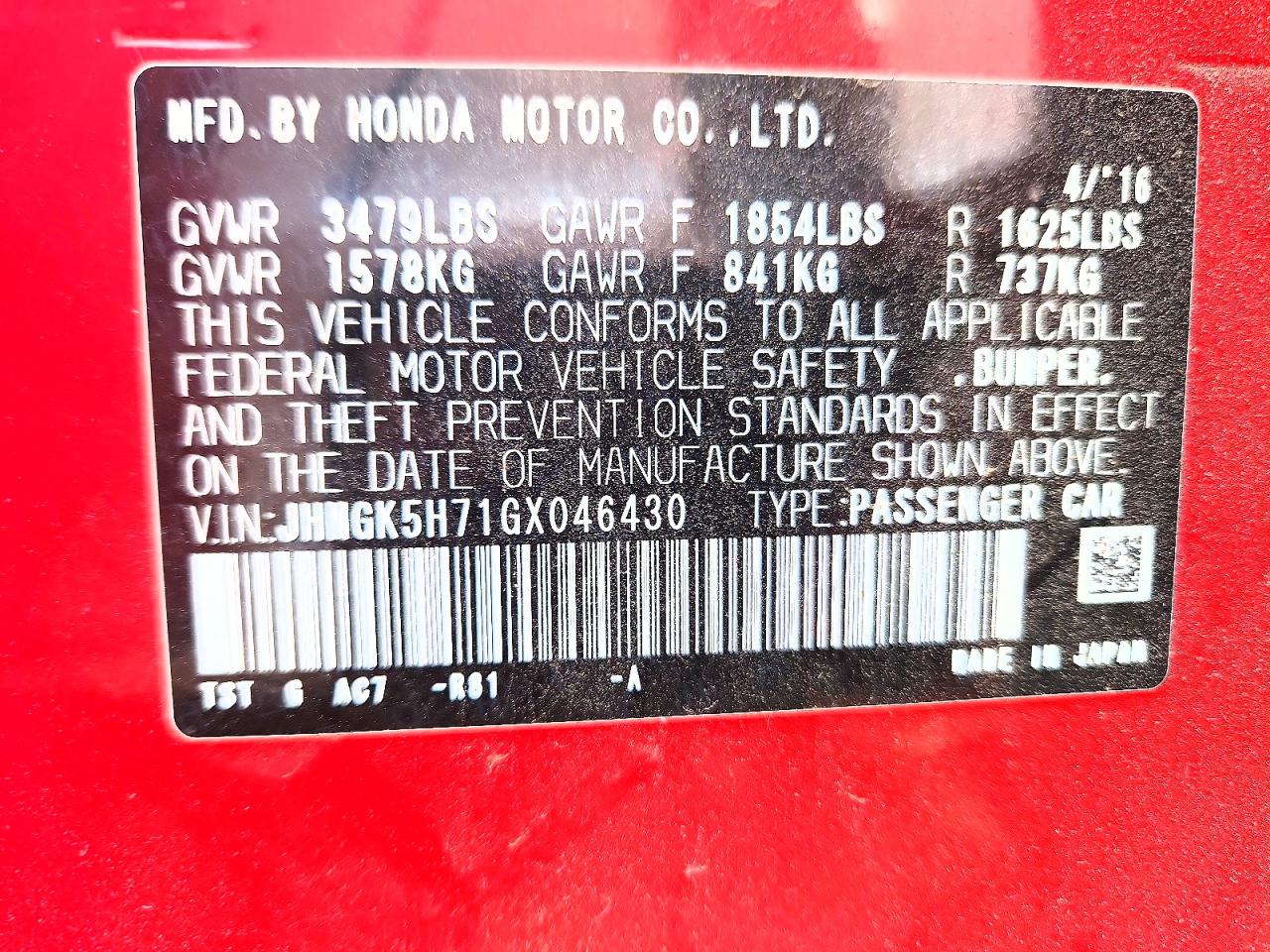 Honda Fit Ex