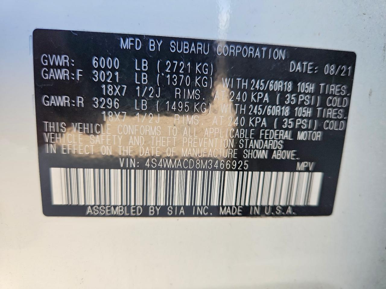 Subaru Ascent Premium