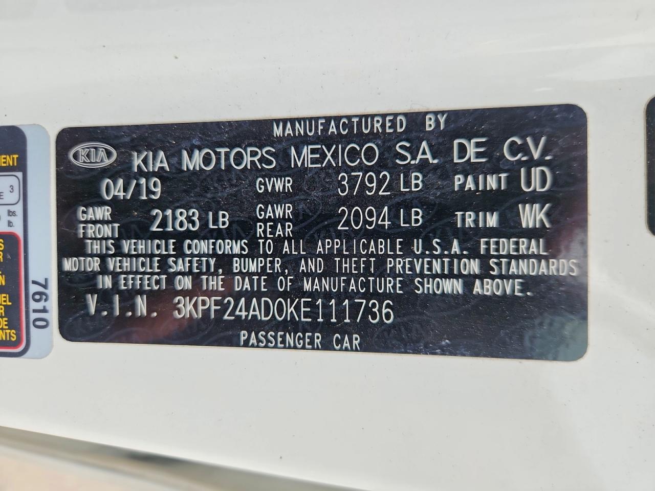 Kia Forte Lxs