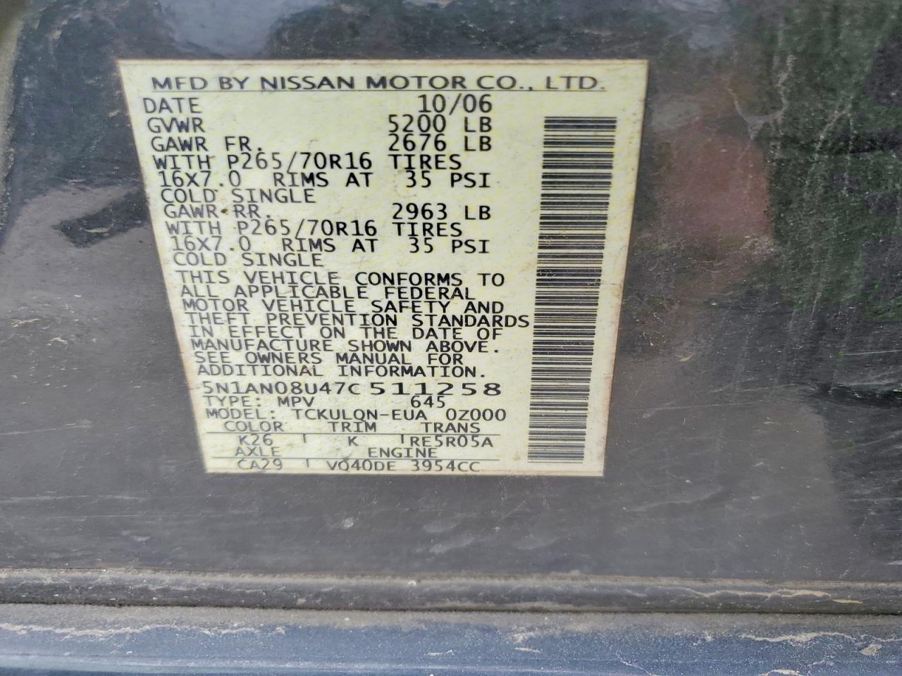 Nissan Xterra X